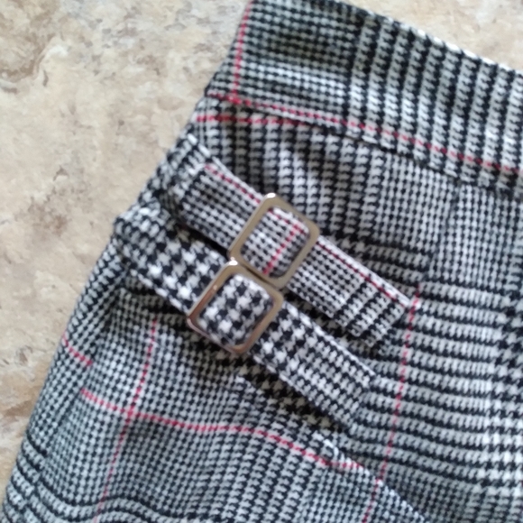 Topshop Wool blend plaid mini skirt, size 6 - Picture 2 of 8